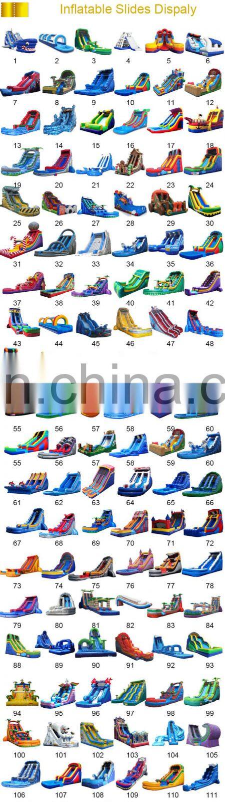 Commercial Inflatable Long Water/Dry Slide Amazing Game For Hot Sale