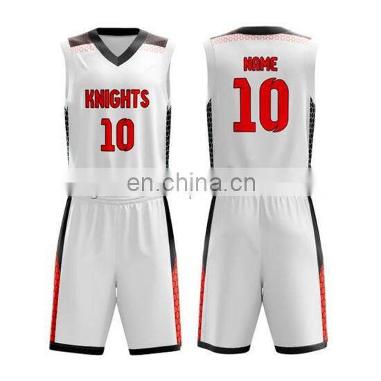 Latest Design Custom Sublimated Basketball Uniform Sublimated Youth Best Basketball Jersey Wear Sports Uniforms