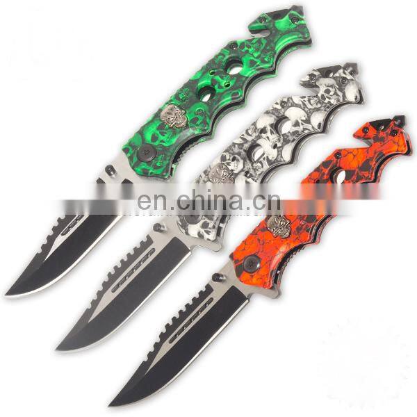 8.5 Inch quality stainless steel survival pocket folding knife with hot knife