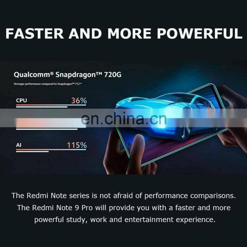 Hot Selling Red mi Note 9 Pro 6GB 128GB Snapdragon 720G 6.67" 5020 mAh 64MP Quad Camera Red mi Note 9 Pro 128 gb