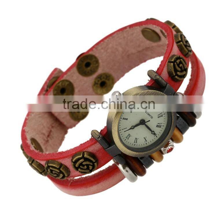 ethnic jewelry multi wrap watch leather bracelet personalized multy layer strand snap buckle bracelets