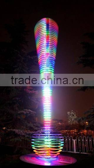 The outdoor lighting sculpture for urban decoration