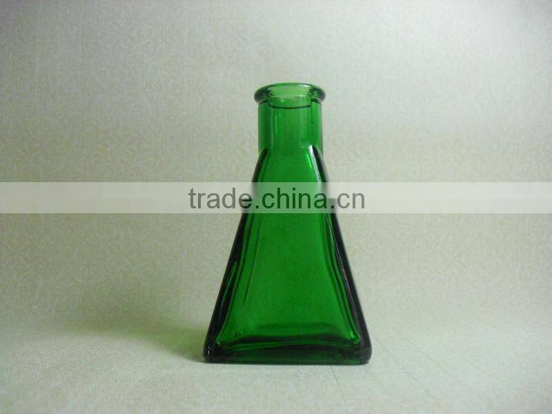 glass aromatherapy diffuser bottle green colour