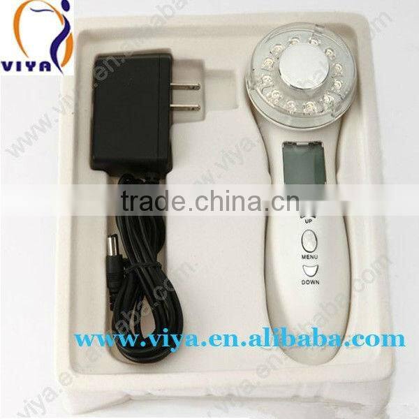 LW012 Popular LCD 7 color photon LED skin rejuvenation ultrasonic