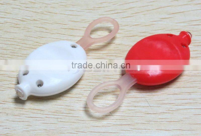 Silicon Key Holder Run Safe LED Light Red Anti Lost Warning Flashlight