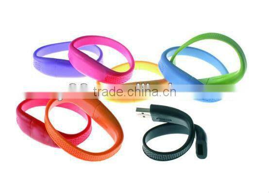 Popular silicon bracelet usb flash memory drive