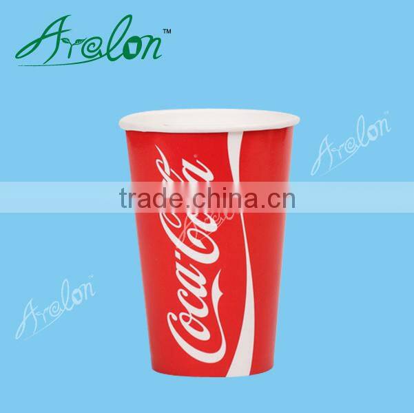 8oz 12oz 16oz double PE cold drinking paper cups with juice