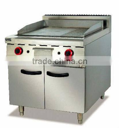 China Factory provide Gas Griddle with cabinet half Grooved Hight quality and good price