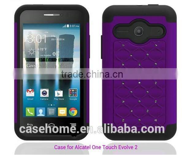 2016 Diamond 2 in 1 PC TPU Silicon Back Cover for Alcatel 4037T