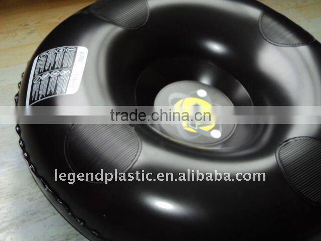 Inflatable cold resistant snow tube with slip patch