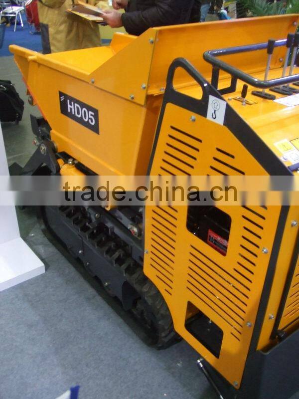 track dumper,load 500kgs,hydraulic transmission,1447mm ultrahigh dumping height
