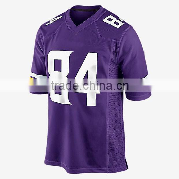 American football jersey blue white printed sweater manufacturers