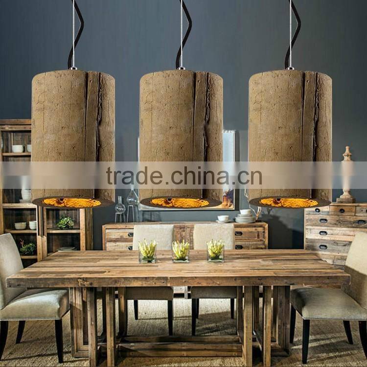 Modern vintage industrial personality cement pendant light in home design