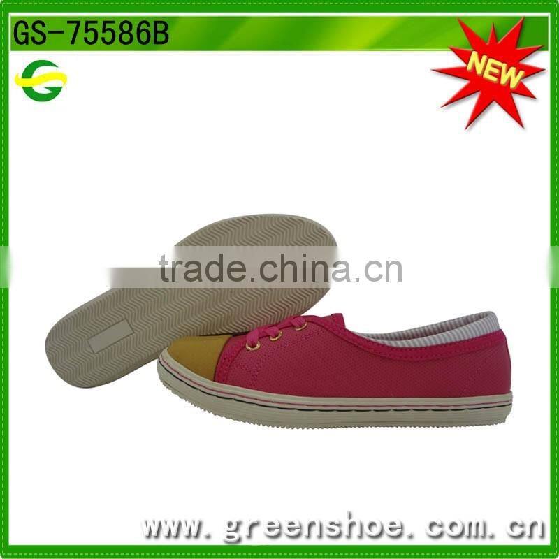 PU upper,TPR outsole flat shoes for ladies