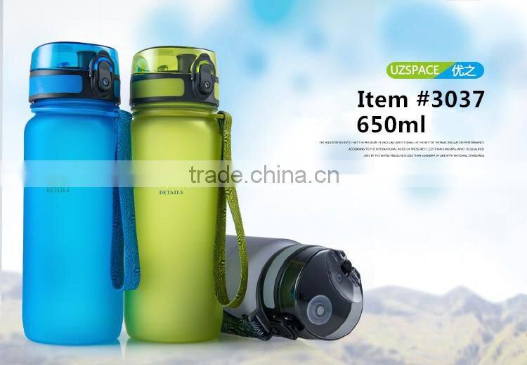 Plastic eastman tritan BPA free 650ml outdoor water bottle