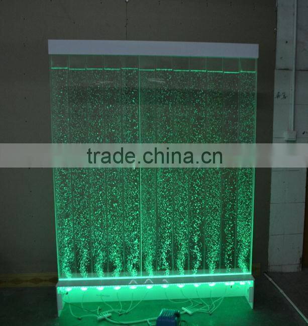 2015 hotselling house decorative acrylic LED water bubble wall