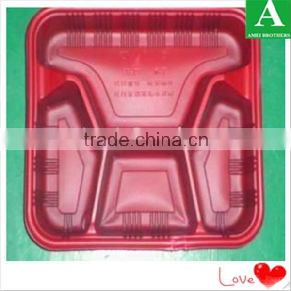 Vacuum forming white PET fast food container