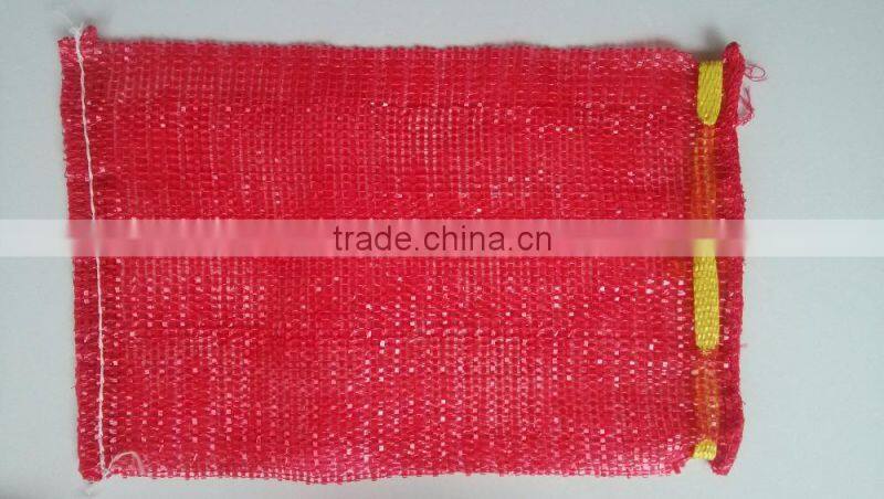 red color cheap onion mesh bags / raschel mesh bags for sale