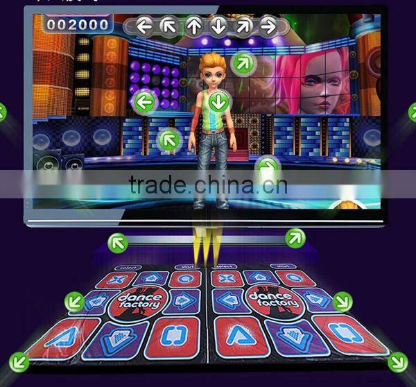 32 Bit Wireless Double Dance Mat For TV and PC With Gamepads