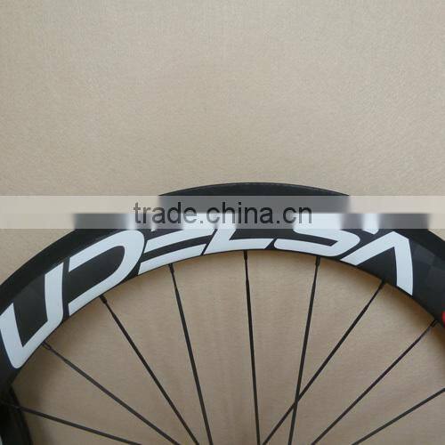 18K matte carbon clincher wheels UDELSA U60 wheels F20H R 24H
