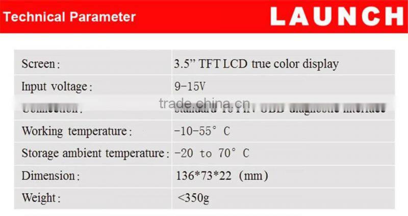 Best Quality Support 10 OBDII test models obd2 obdii code reader 100% original launch x431 129 on hot sales