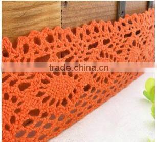 Chantilly crochet cotton guipure lace trim