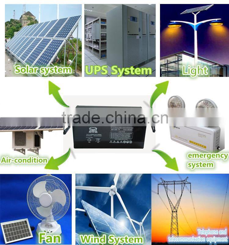 12v250ah agm vrla deep cycle battery use in solar system