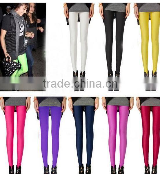 Fashion Female Pencil trousers Candy colored Stretch Leggings pants Elastic Cotton Skinny Jeans Pant