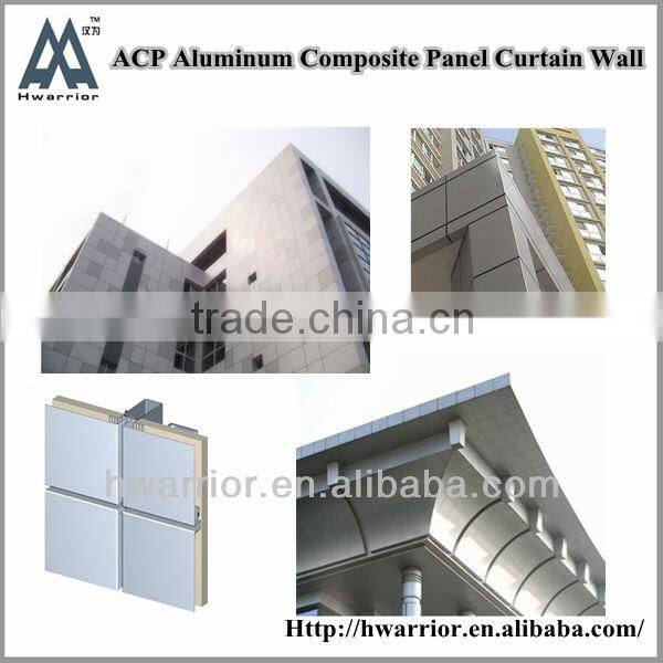 Powder coated ACP curtain wall