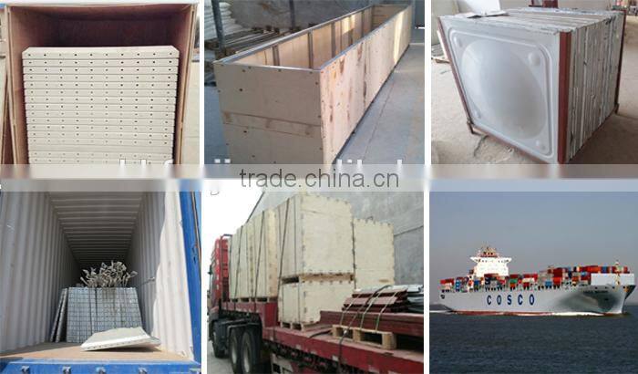 High Capacity Fiberglass Reinforced Plastic GRP Water Tank For Waste Water Treatment