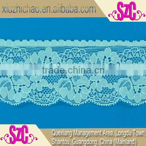 popular 10%spandex 90% nylon woven underwear elastic lace