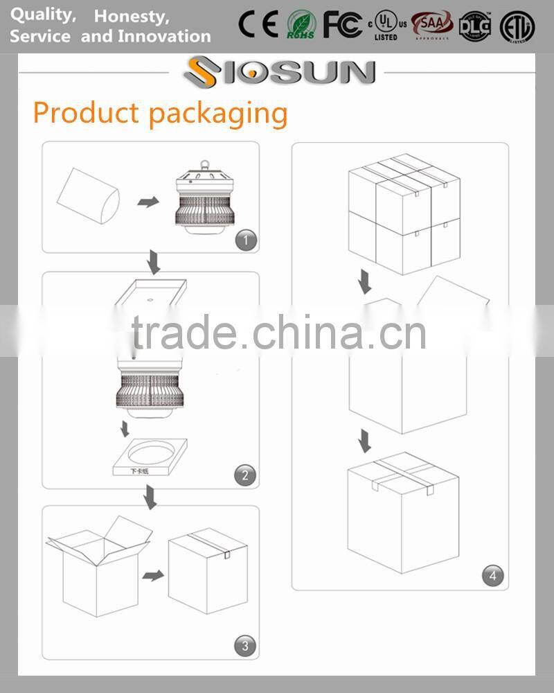 80W 5500 Lumen IP65 3000K Black SMD Housing LED High Bay Light