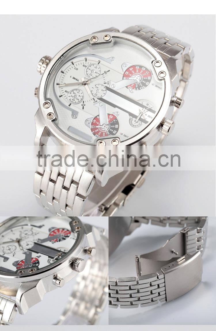 2015 oulm brand watch, fashion watch silver, smart watch chinese wholesale