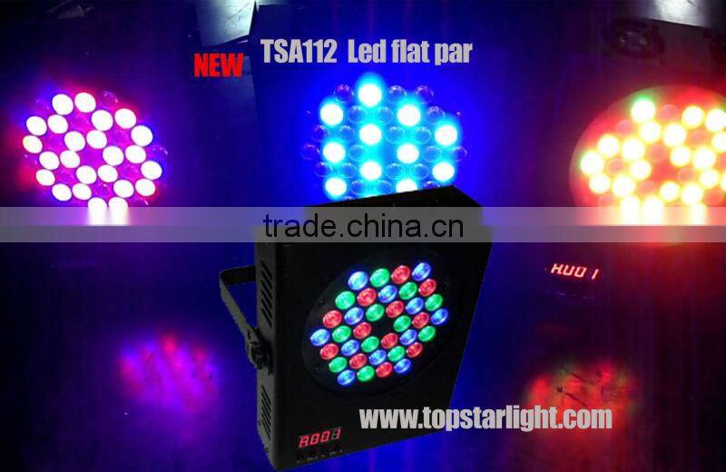 china Guangzhou High brightness Led flat par light 36*3W RGB/mini flat led par light