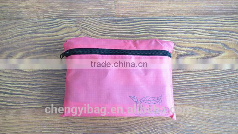 big capacity girls pink foldable polyseter travel bag