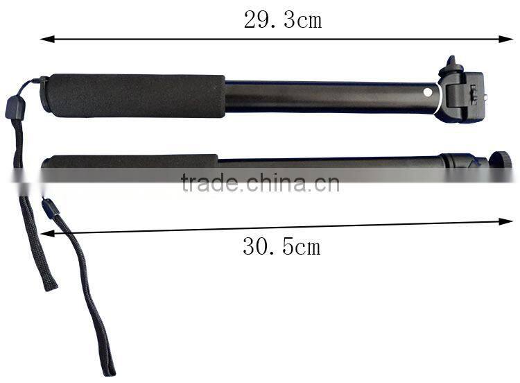 Hot sell z07-5 extendable monopod with wireless Bluetooth Remote Button for phone and camera