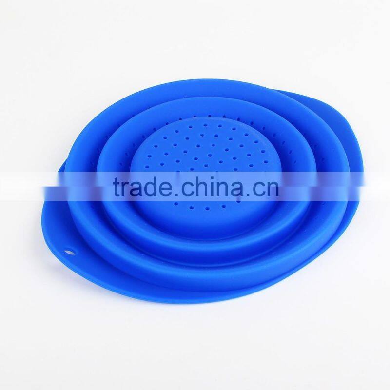 China supplier lead free colorful silicone Collapsible Basket