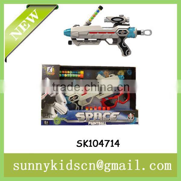 colorful soft bullet gun paintball gun with glasses