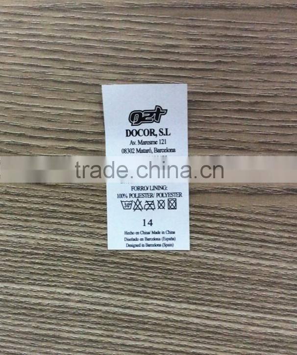 Professional custom labels for clothing