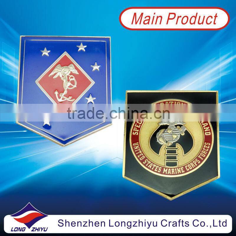 souvenir commemorative coin medal,3D zinc alloy die casting metal silver coins with acrylic box