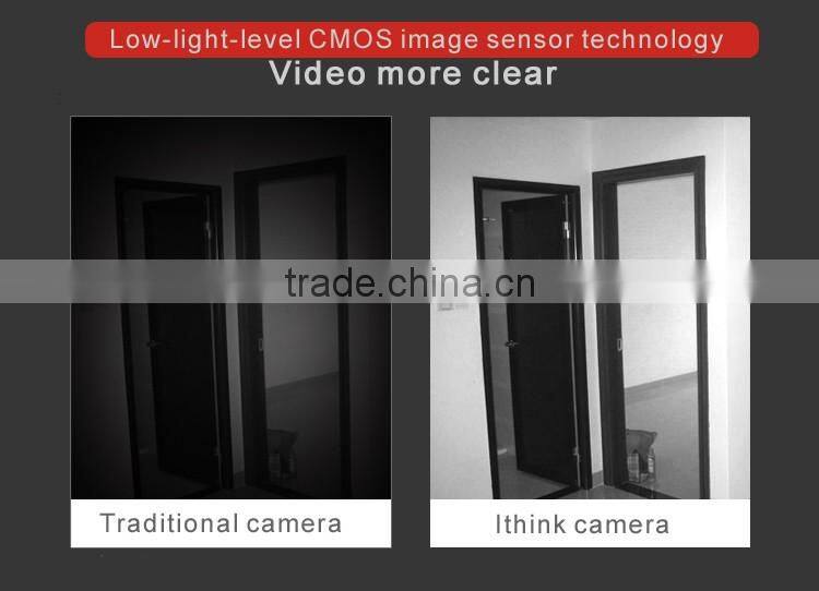 ithink wifi ip camera wireless security camera support several accounts with PIR sensor