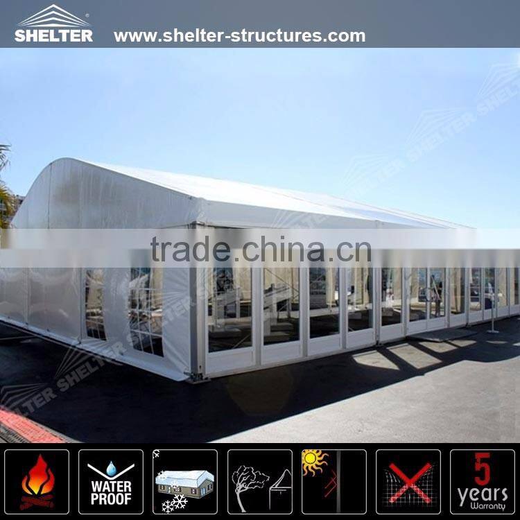 Big Aluminum Frame Dome wedding Tent for 1500 people banquet style seating made by shelter tent