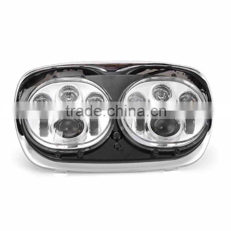 Wholesale 5.75 inch Harley Double led motorcycle headlights 5 3/4 inch Daymaker H13 H4 motorcycle led projector headlights