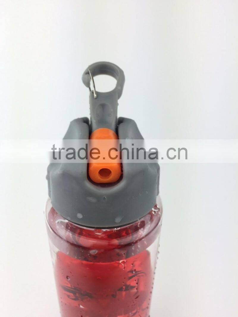 2016 Eco-Friendly plastic fruit infuser water bottle, water fruit infuser joyshaker bottle with straw