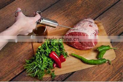 Eco friendly 304 Stainless-Steel Seasoning liquid Injector barbecue meat marinade injector
