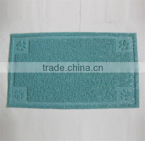 Square shape Pet litter mat for cats/PVC mat/ litter catcher mat China wholesale pet accessories