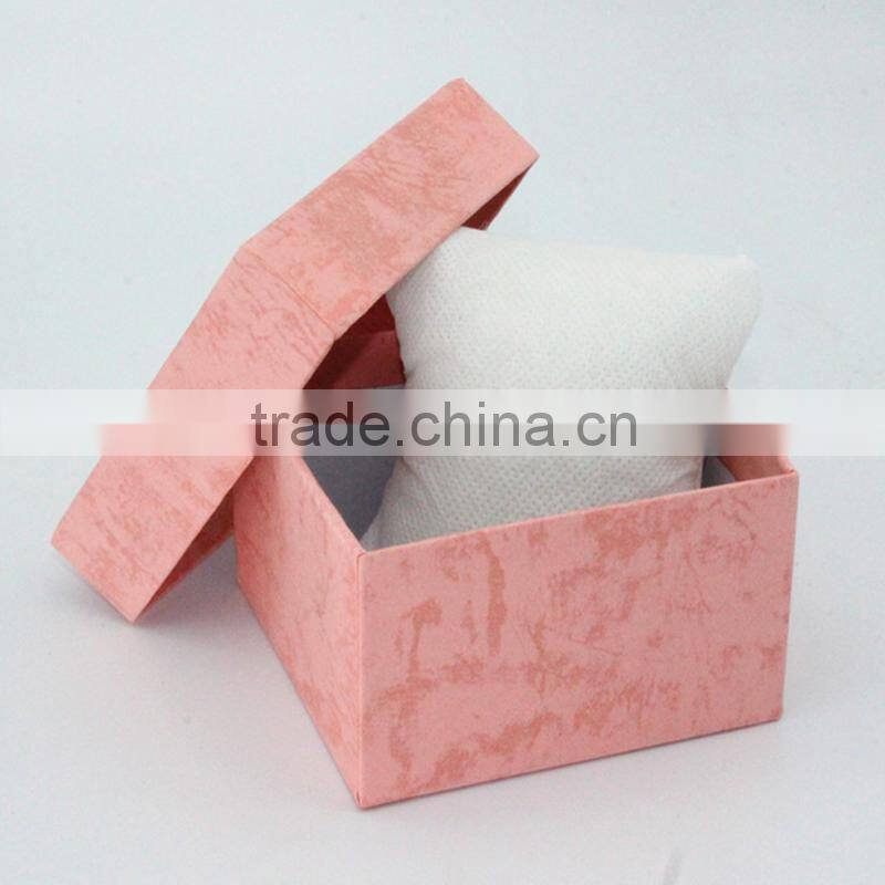 Customized pink fancy packaging gift box with ribbon decoration