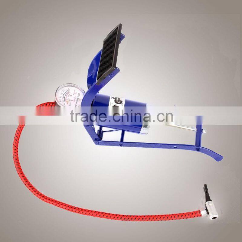 High Quality Durable Single Barrel Foot Inflator With Gauge JL9103 for Car and Motor