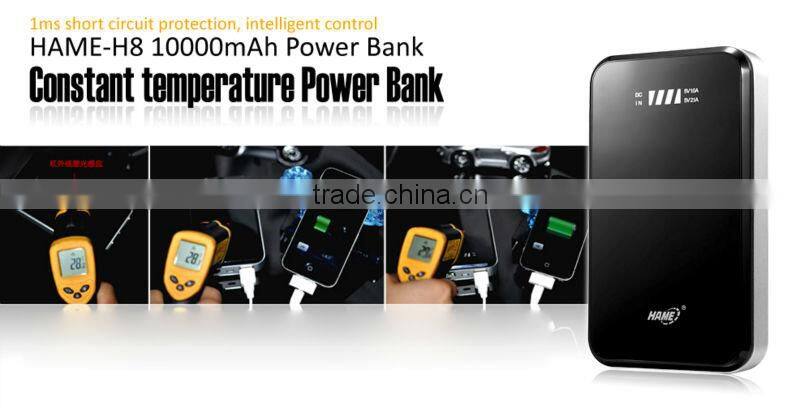 6000mah portable power bank charger with bright halo H8