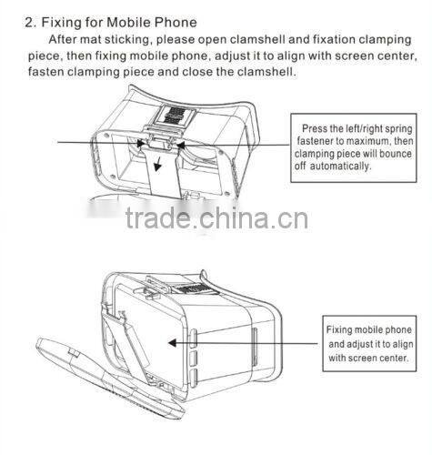 2016 Hot sale Virtual Reality 3D Video Glasses Head Mount 3D VR Google VR Park 2nd for samung samrt phones
